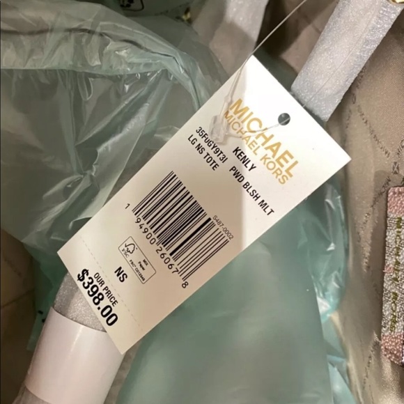 Michael Kors NWT Kenly Powder Blush Multi Large Tote $398 - Picture 7 of 7